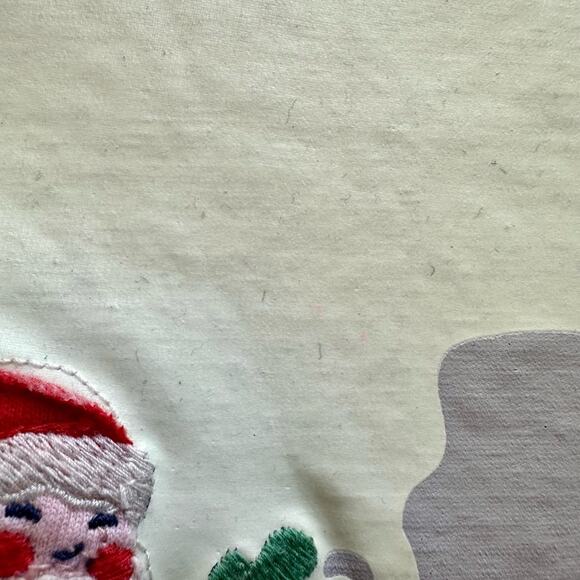 Mini Boden Glow In The Dark Navy Festive Santa Sleigh Appliqué Knit T-Shirt 5/6 - Picture 4 of 7